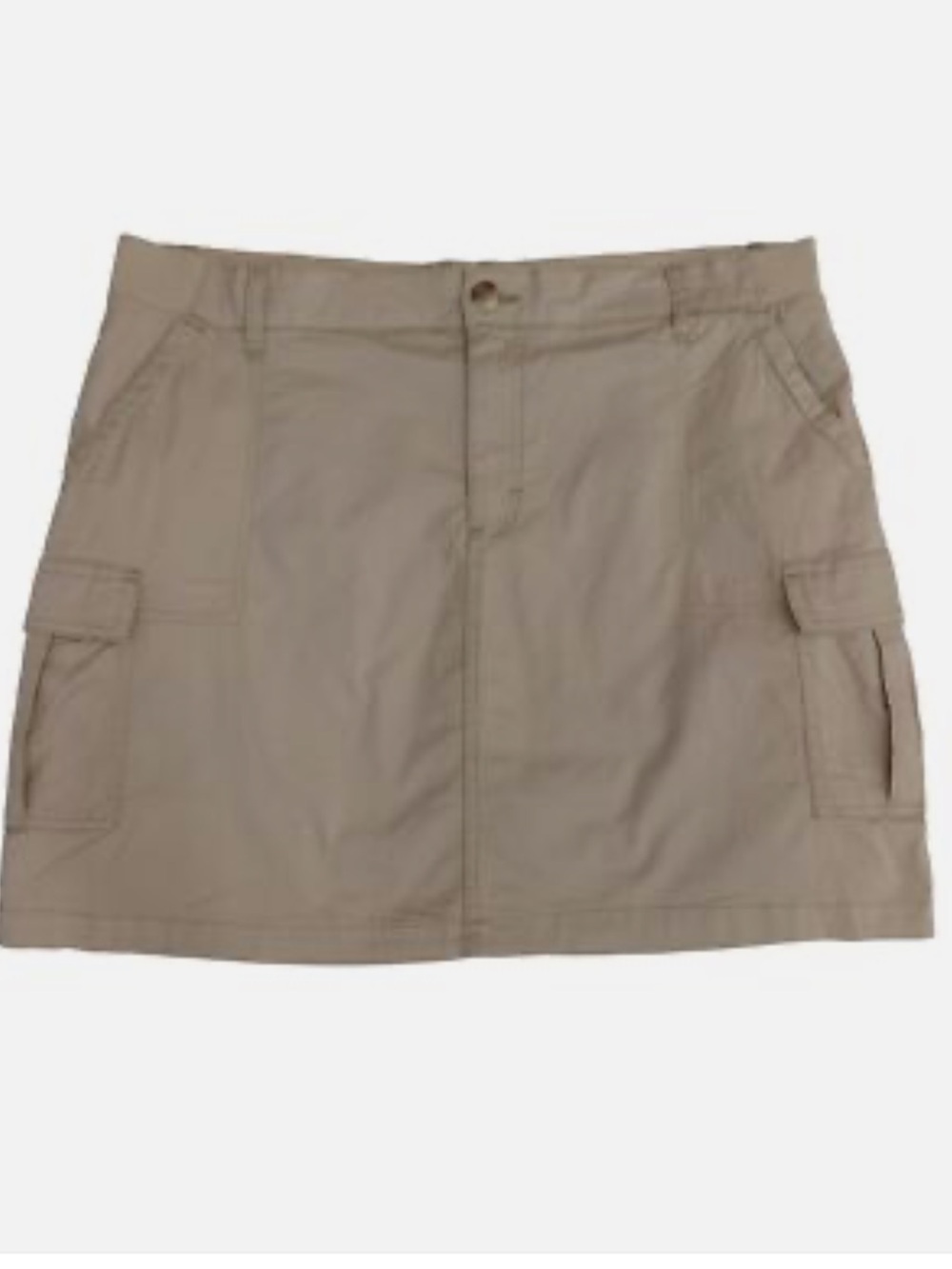 Lee Womens Khaki Cargo Comfort Waist Band Skort/Skirt/Shorts Sz 20